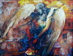Waclaw Sporski - Ночной ангел х-м 100х120 (2008 г)