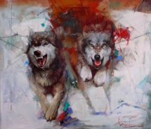 Waclaw Sporski - Охота на волков х-м 85х100 (2014)