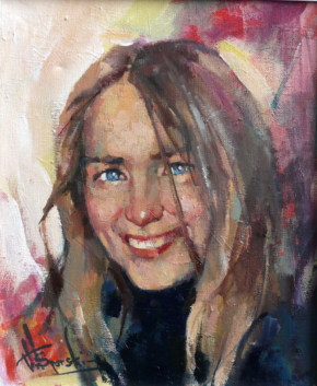 Waclaw Sporski- портрет-этюд х.м. 25х30 (2011)